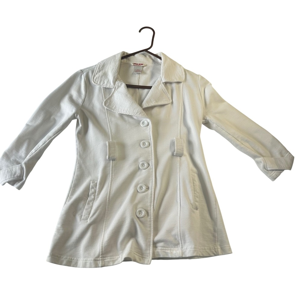 Guess Jeans Authentic White Knit Blazer Jacket Q8333800 Women Medium